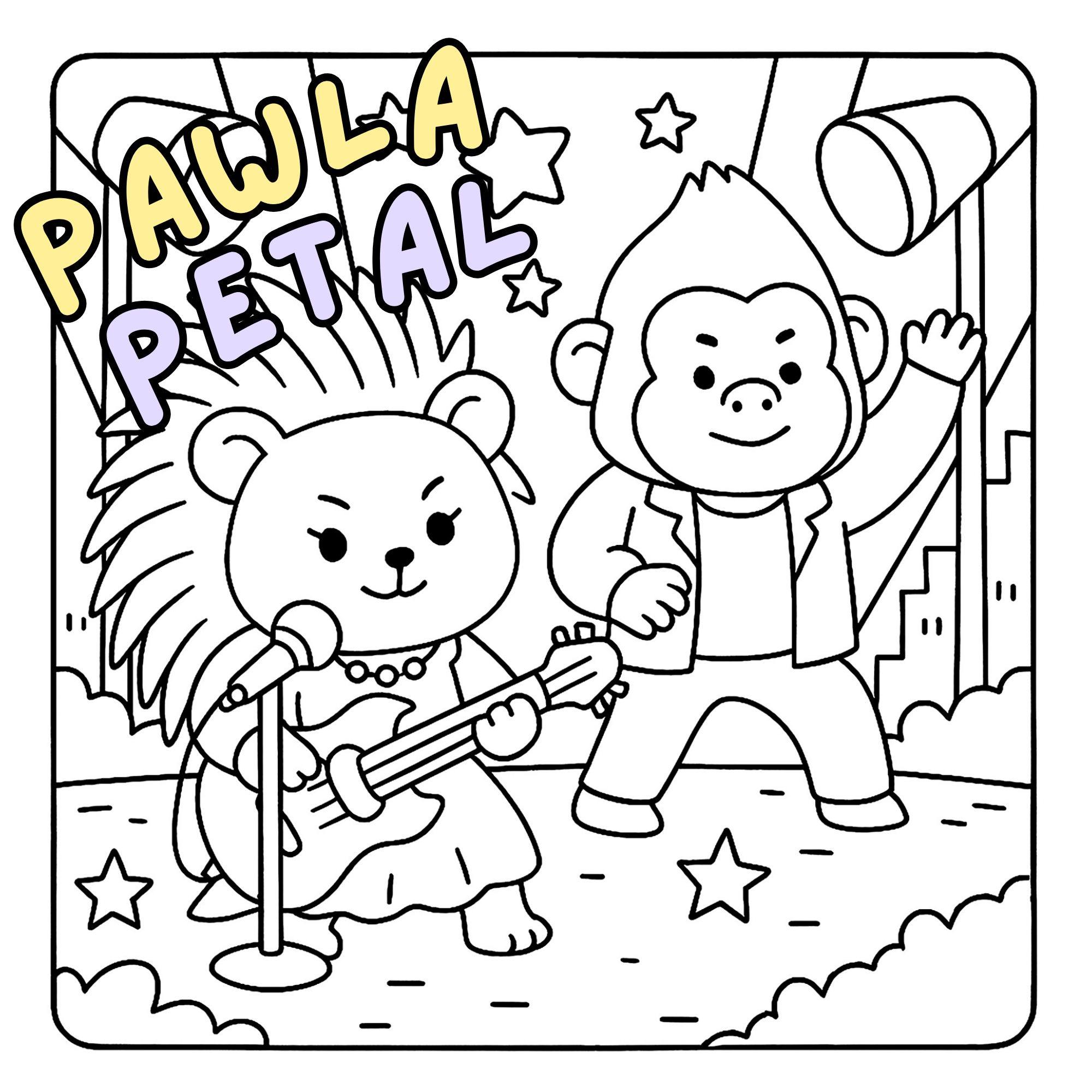 Cinema Cuties Coloring Book 3 Cinema Cuties Coloring Book by Pawla Petal