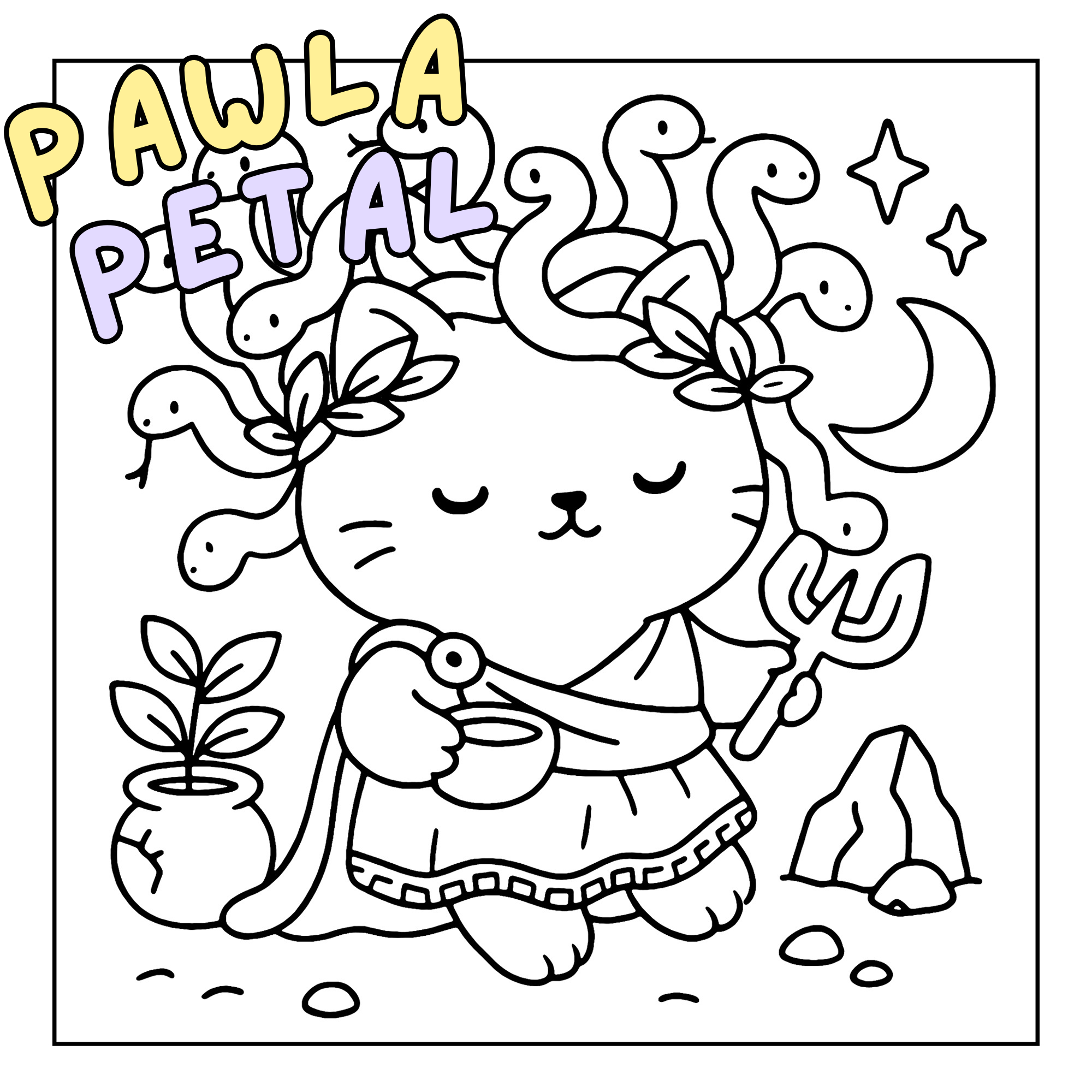 Cute Greek Mythology Coloring Book 2