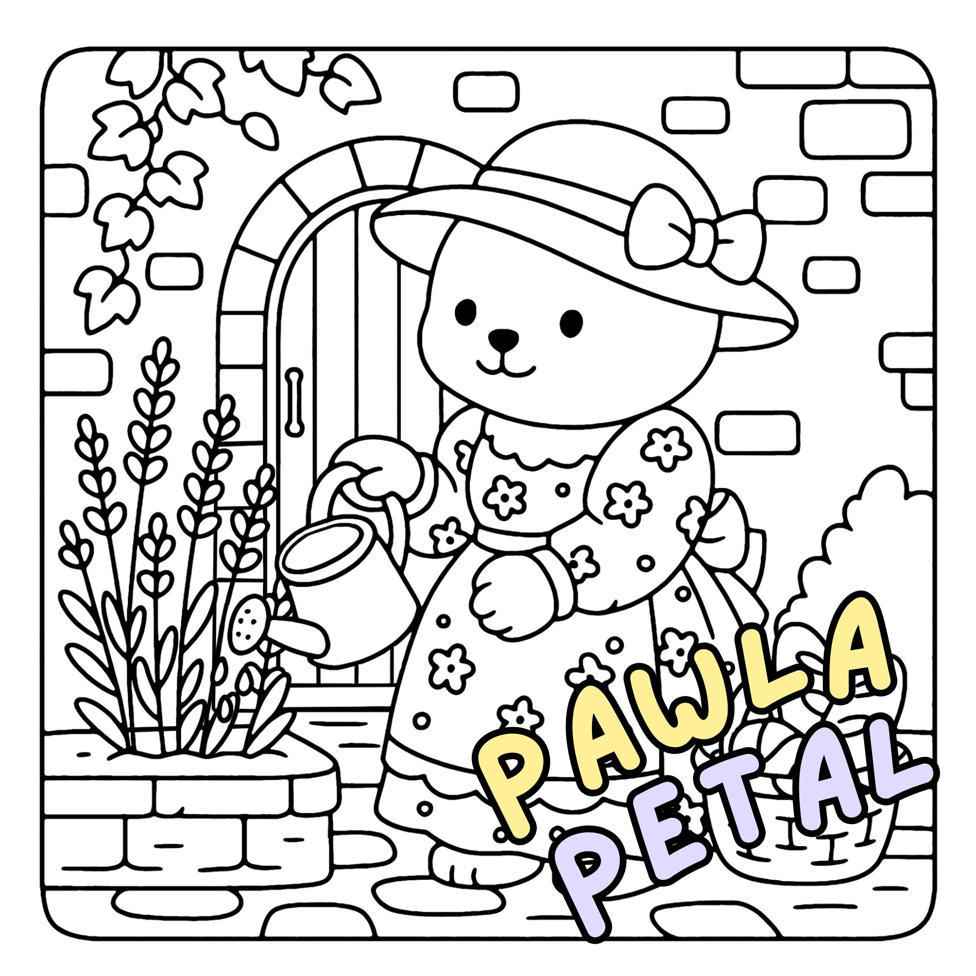 Cute Victorian Coloring Book by Pawla Petal - Kawaii Animals Coloring Pages 3 Cute Victorian Coloring Book by Pawla Petal - Kawaii Animals Coloring Pages