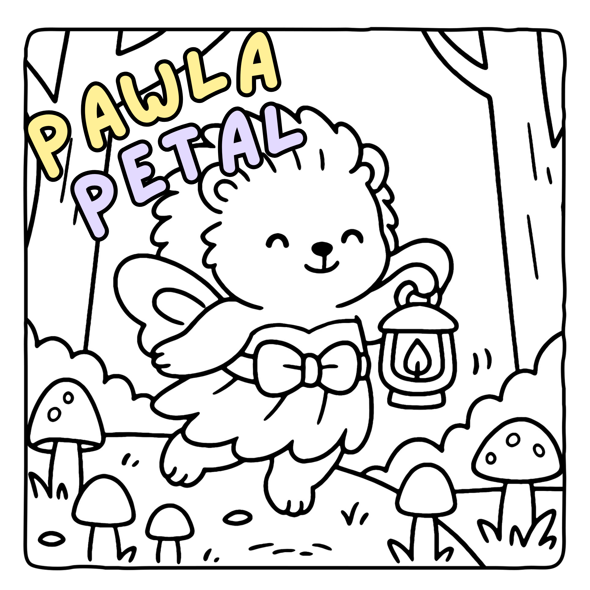 Fairy Critters Coloring Book by Pawla Petal 2