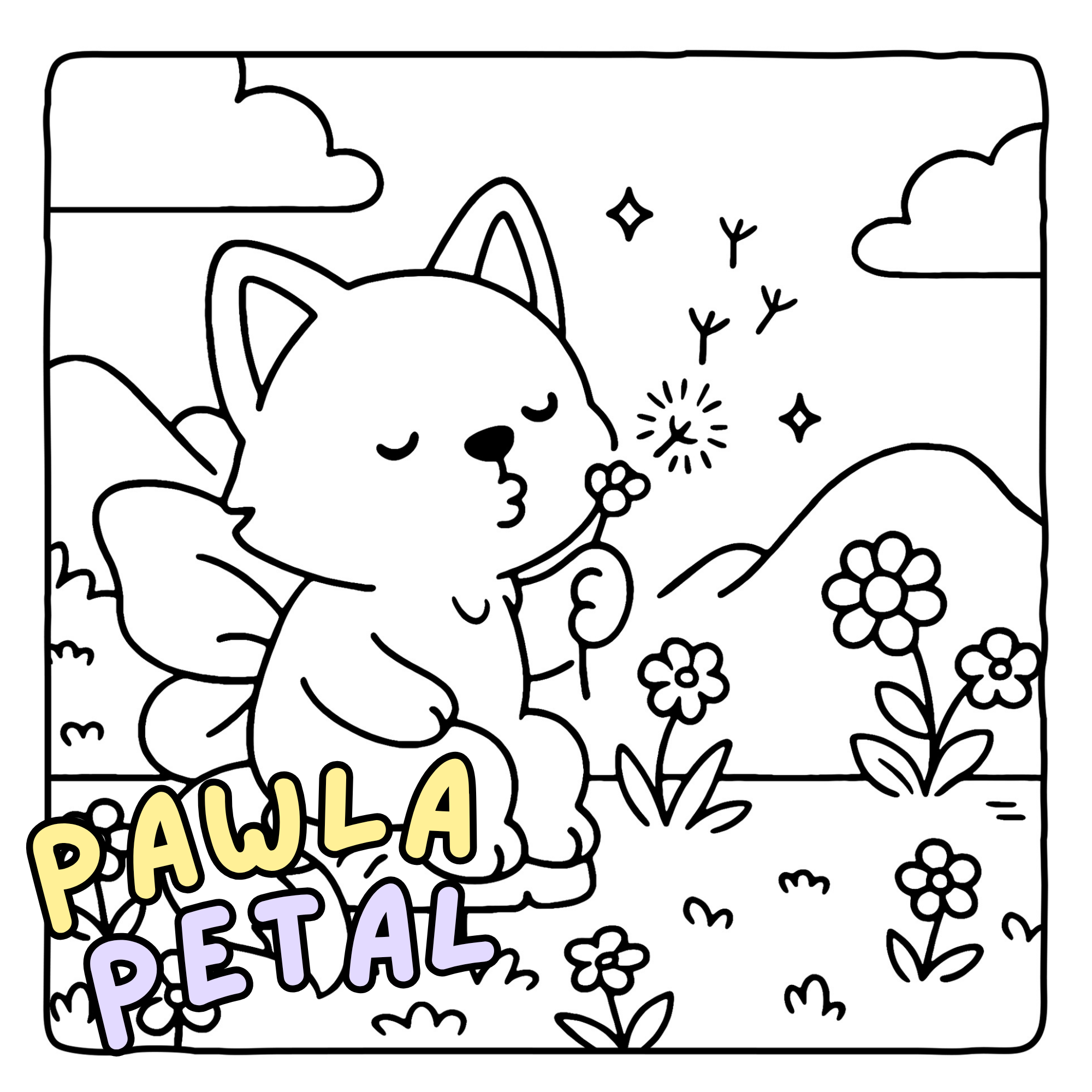 Fairy Critters Coloring Book by Pawla Petal 3
