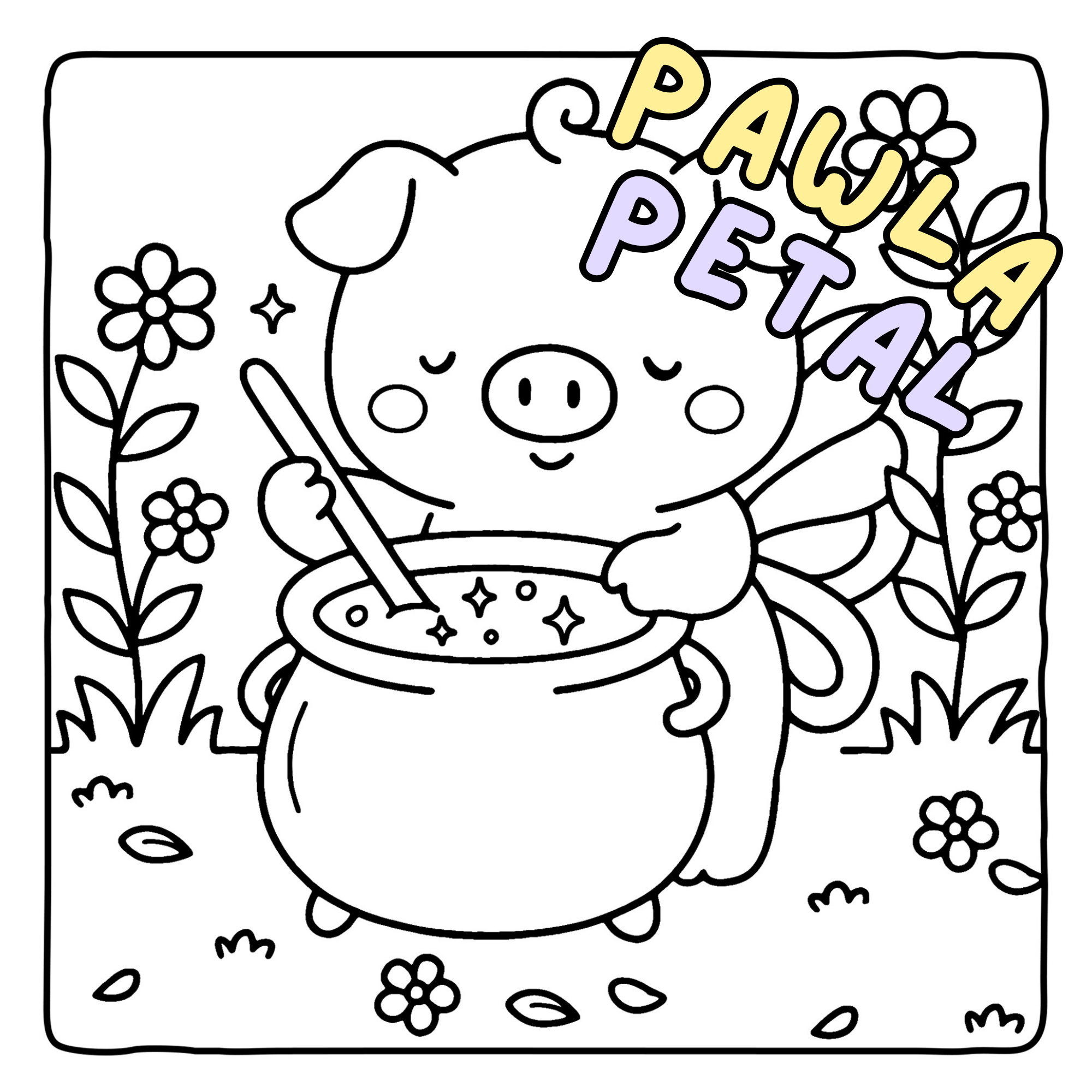 Fairy Critters Coloring Book by Pawla Petal 4