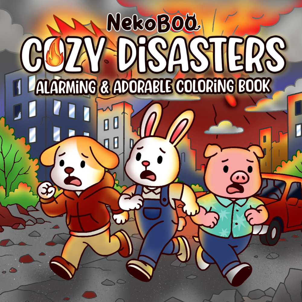 Cozy Disasters Coloring Book - Funny Animals Coloring Pages