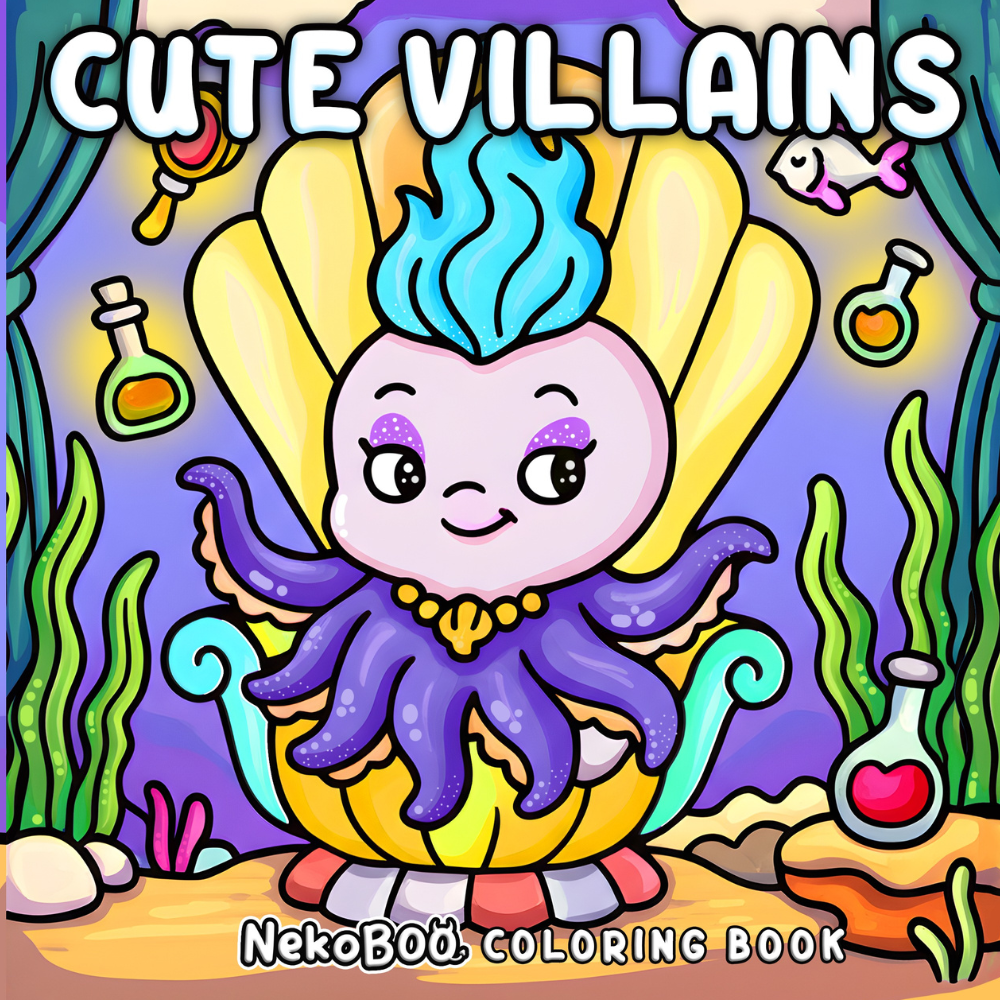 Cute Villains Coloring Book - Cute Animals Coloring Pages 1
