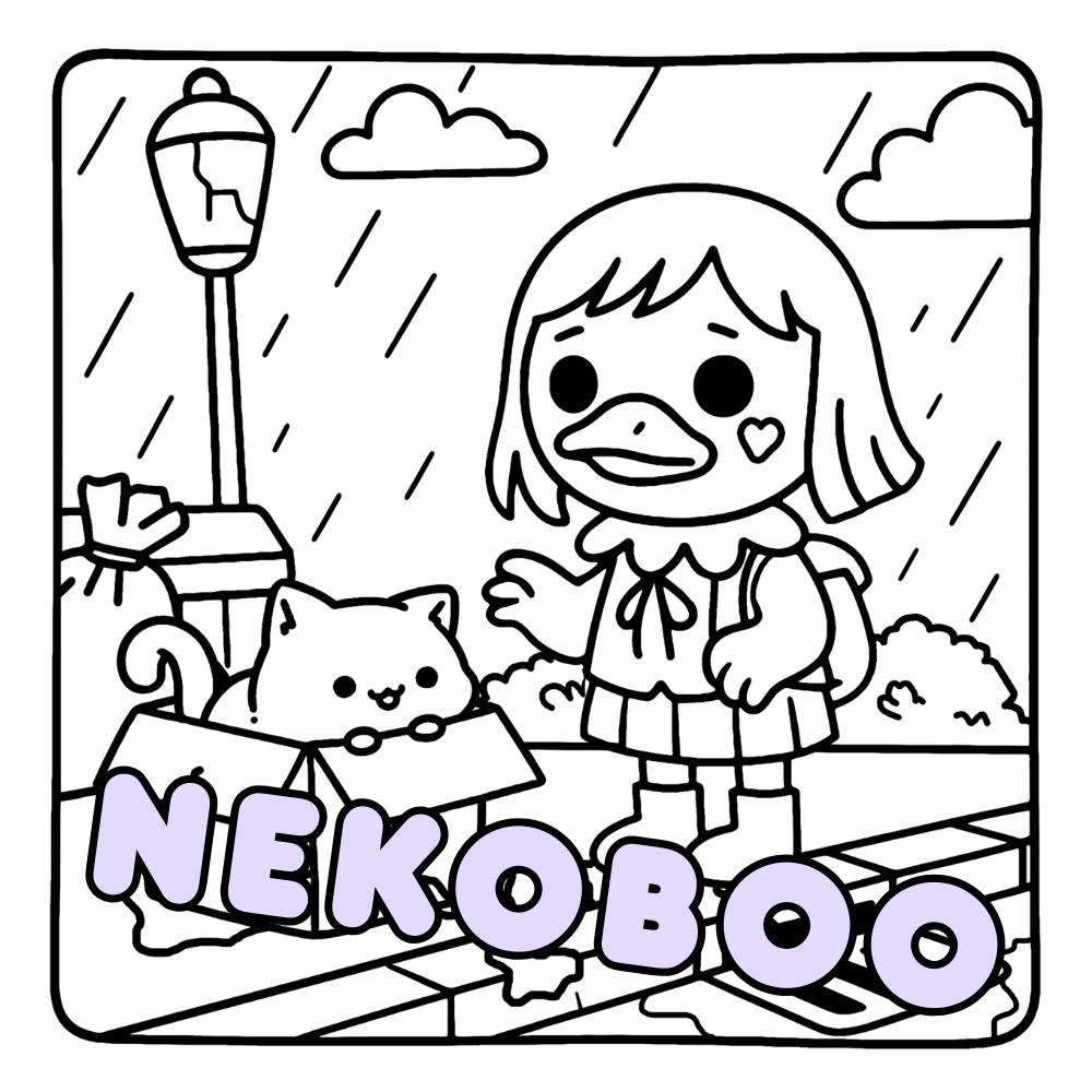 Cutest Creepypasta Characters Coloring Book - Kawaii Animals Coloring Pages