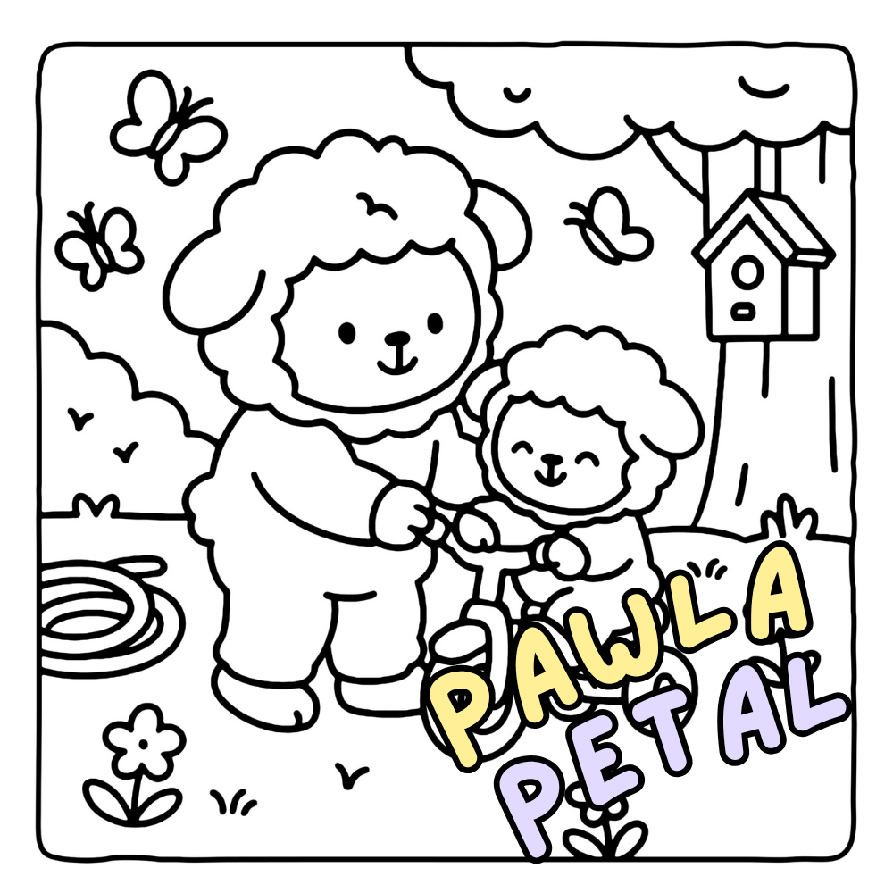 Dad Moments Coloring Book - Cute Animals Fathers Day Coloring Pages