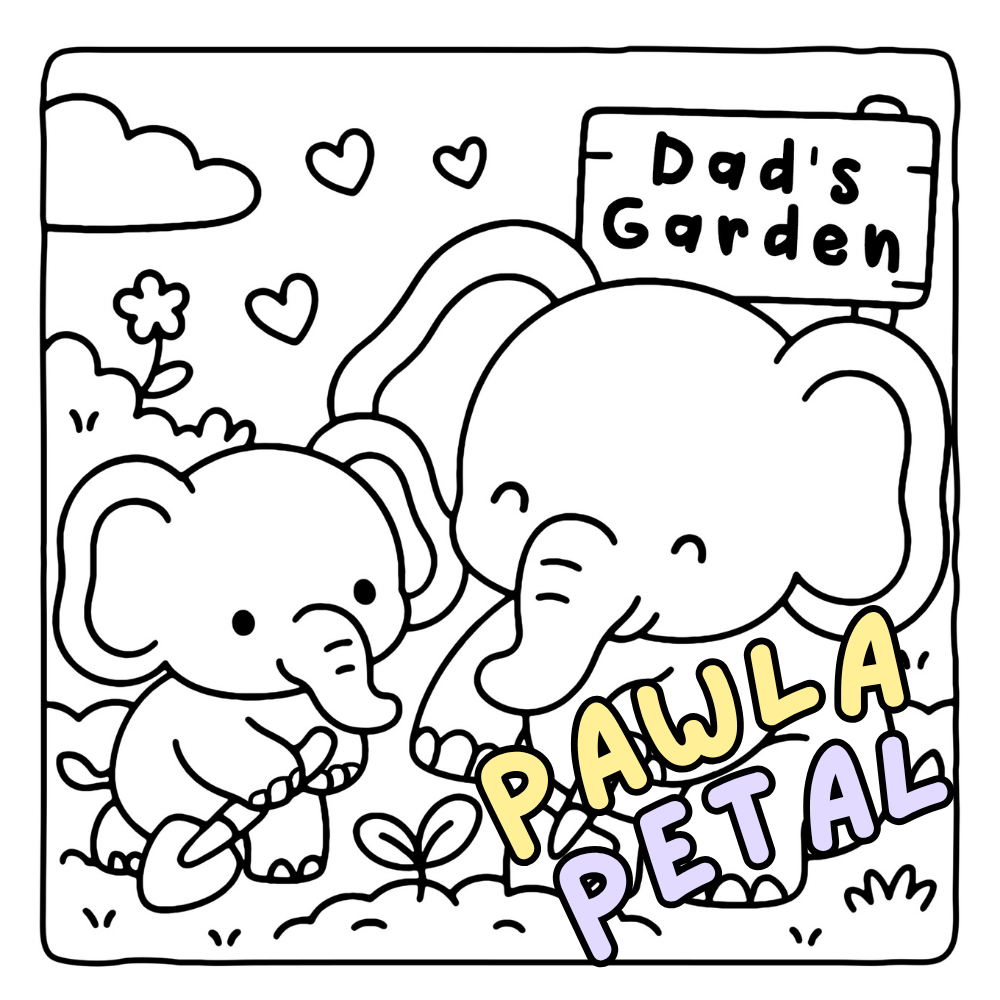 Dad Moments Coloring Book - Cute Animals Fathers Day Coloring Pages 3 Dad Moments Coloring Book - Cute Animals Fathers Day Coloring Pages