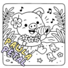 Hawaii Cuties Coloring Book - Cute Summer Coloring Pages