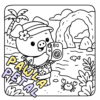 Hawaii Cuties Coloring Book - Cute Summer Coloring Pages