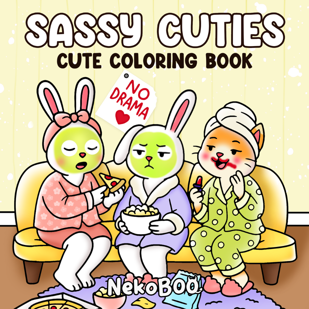 Sassy Cuties Coloring Book - Funny Animals Coloring Pages