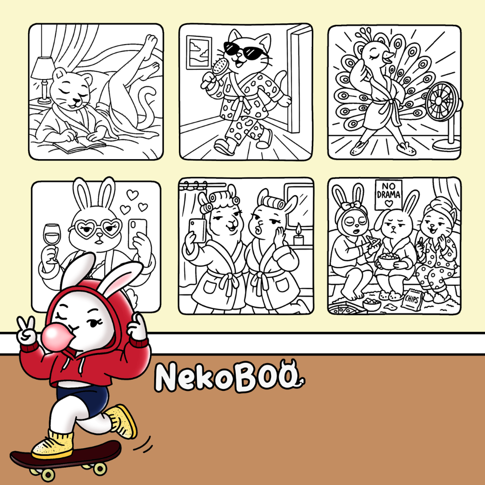 Sassy Cuties Coloring Book - Funny Animals Coloring Pages 2 Sassy Cuties Coloring Book - Funny Animals Coloring Pages